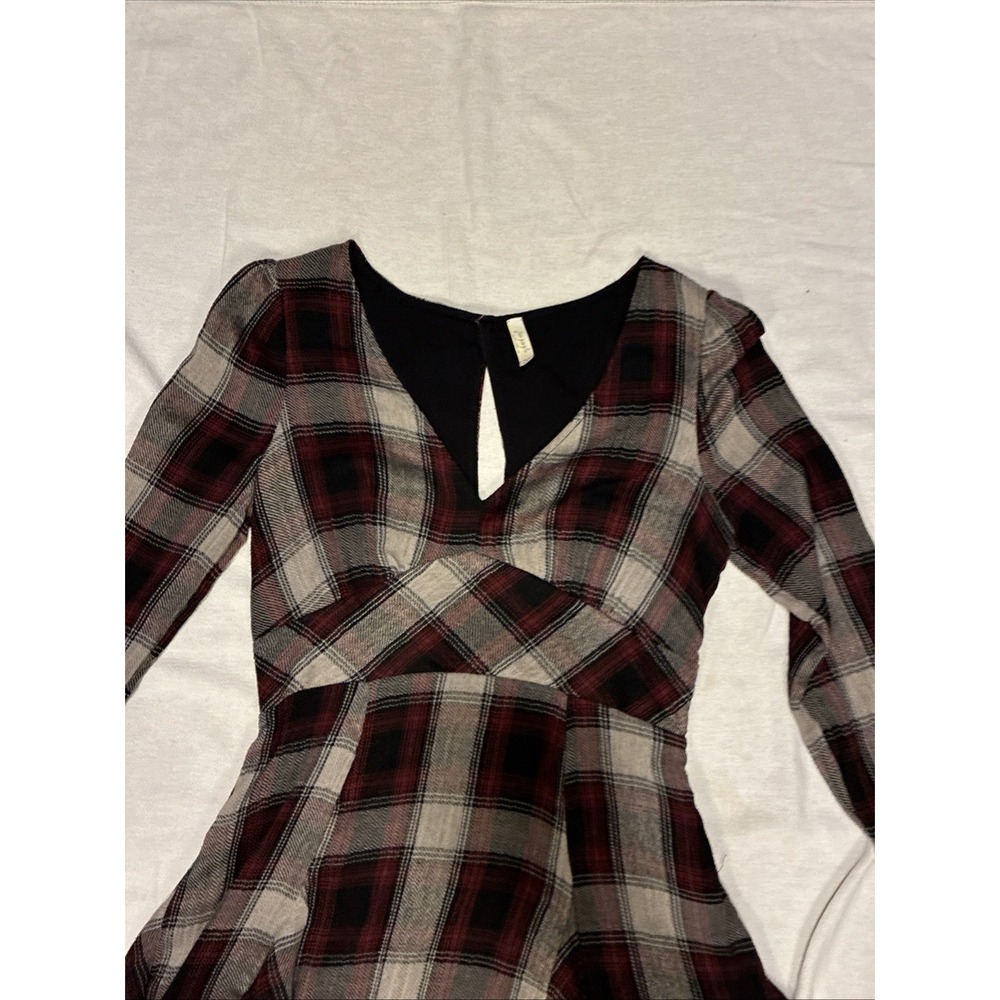 Free People Women's Dress 8 Plaid Teen Spirit Pretty Little Liars Aria Minidress - Picture 6 of 10